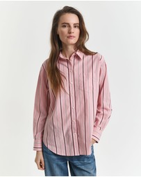 Gant - Relaxed Fit Classic Striped Poplin Shirt