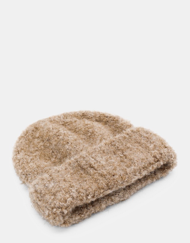 Morgan & Taylor - Freya Boucle Beanie in Beige