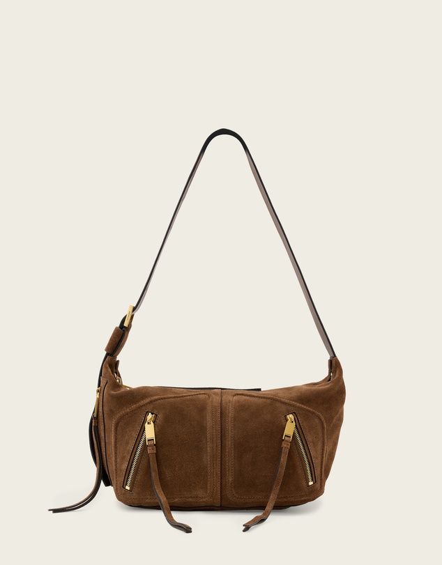 AllSaints - Jean Rey Suede Shoulder Bag