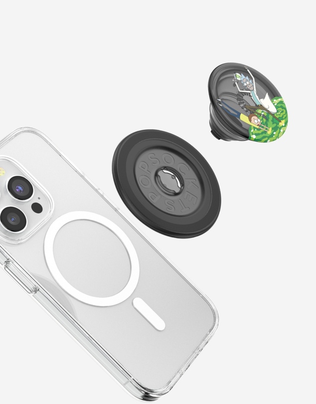 PopSockets - Rick and Morty PopGrip MagSafe Phone Grip Holder + Magnetic Adapter Ring