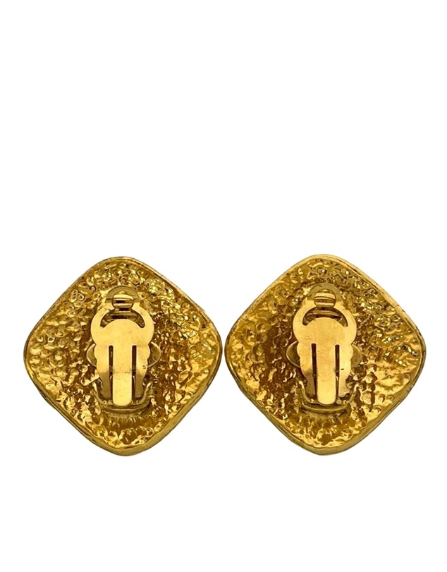 Pre-Loved by Azura Reborn - Pre-Loved CC Gold Plated Diamond Clip On Earrings