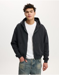 Cotton On - Cropped Zip Up Hoodie