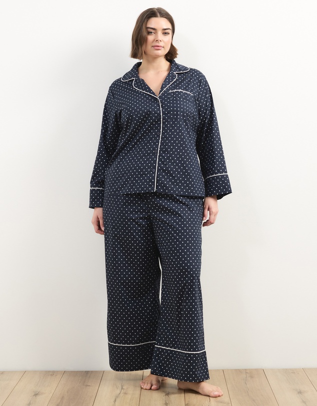Atmos&Here Curvy - Riley Polka Dot Cotton PJ Set