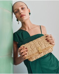 Oroton - Etta Medium Clutch Texture