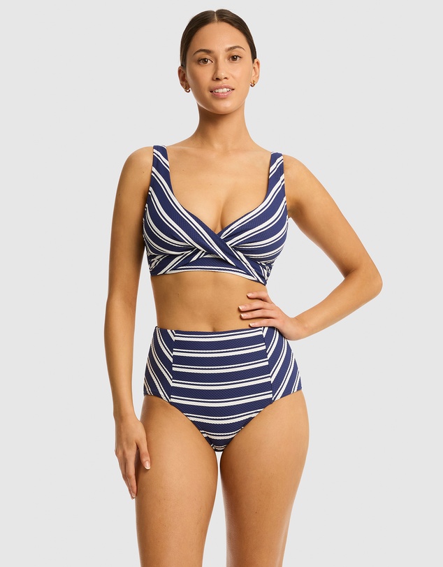 Sea Level Australia - Biarritz Cross Front Multifit Bra Top
