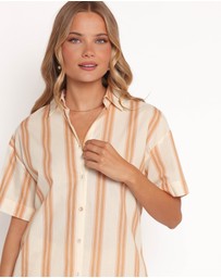 Petal & Pup - Anita Short Set - Beige Stripes