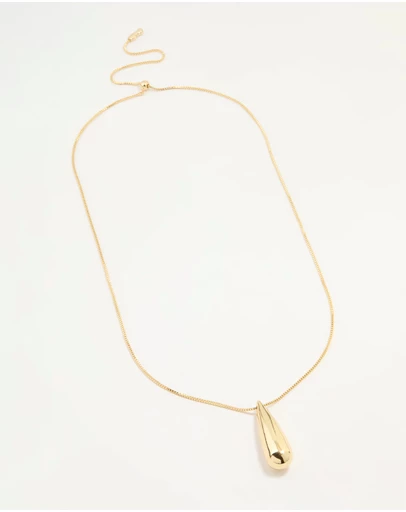 Lovisa - Gold Plated Teardrop Pendant Necklace