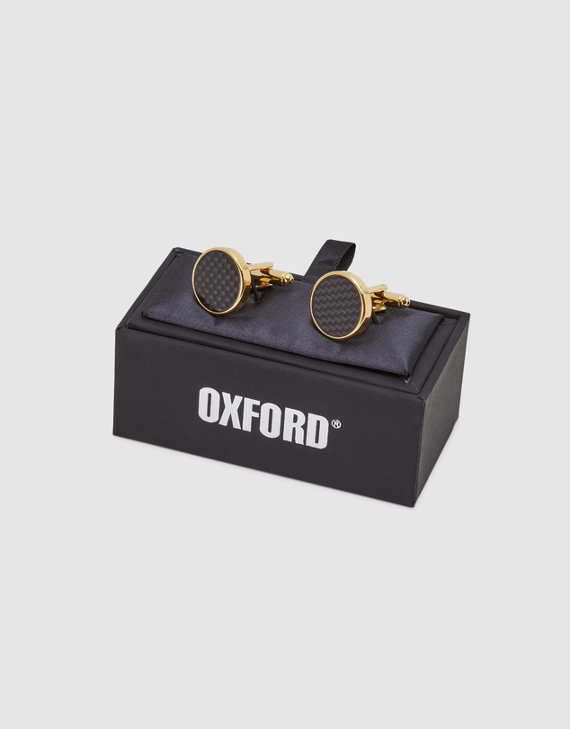 Oxford - Mens Dark Circle Cuff Link