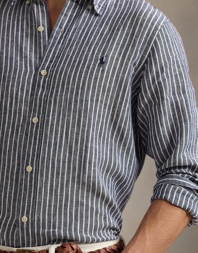 Polo Ralph Lauren - Custom Fit Striped Linen Shirt