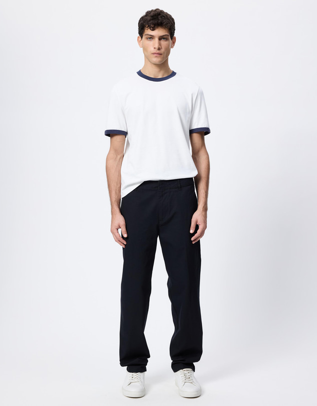 Emporio Armani - Cotton-Silk Fabric Trousers