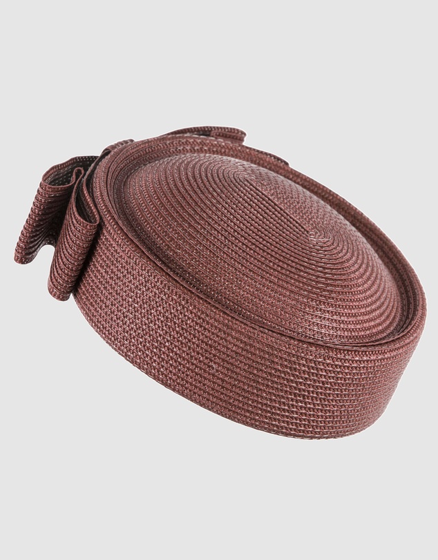 Max Alexander - Brown Braid Pillbox Hat