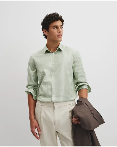 Country Road - Slim Cut & Sew Stripe Shirt