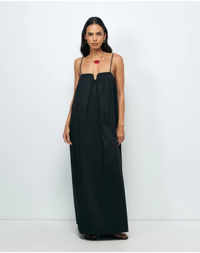 AERE - Arli U Neckline Maxi Dress