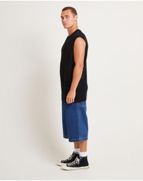 Black Noise White Rain - Lydo Net Knit Vest