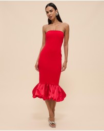 CHANCERY - Cleo Peplum Midi Dress