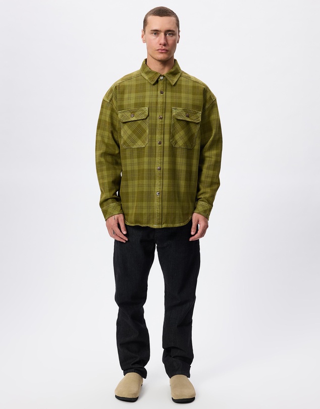 Scotch & Soda - Washed Denim Checked Overshirt