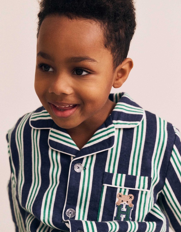 Huxbaby - Classic Stripe Flannel PJ Set - Kids