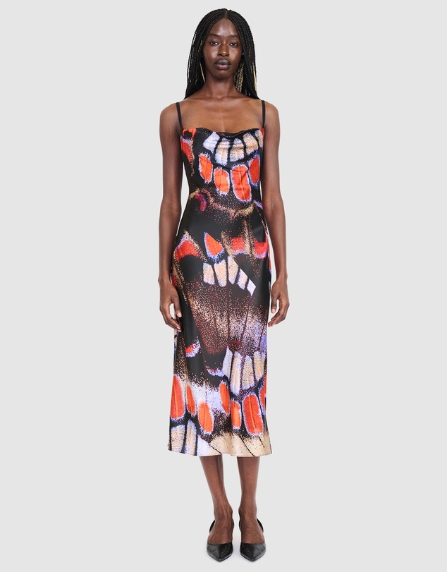 Staud - Evangeline Silk Midi Dress
