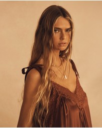 AUR OCEA - Silk V Slip Dress