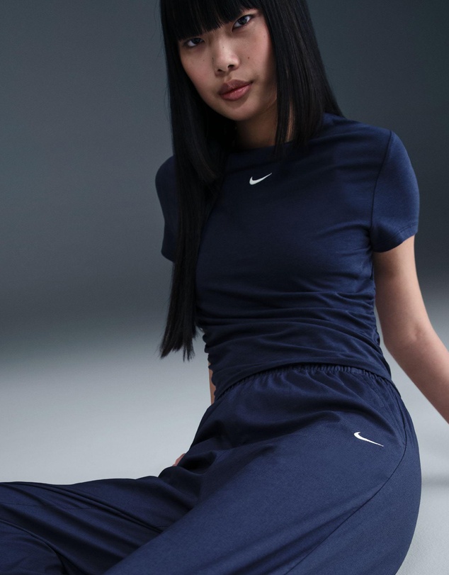 Nike - Sportswear Chill Poplin High-Waisted Loose Open-Hem Pants