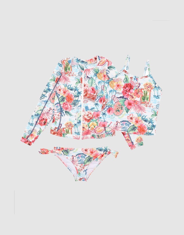 Minihaha - Selena 3 Piece Tankini Rash Set - Kids