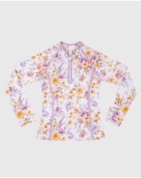 Aqua Blu Kids - Fleur Long Sleeve Rash Vest