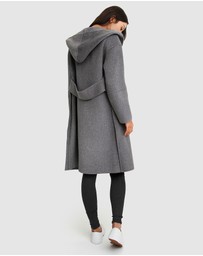 Belle & Bloom - Walk This Way Wool Blend Hooded Coat