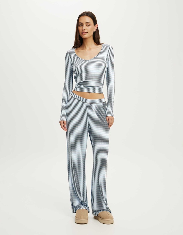 Cotton On Body - Airy Soft Lounge V Neck Long Sleeve