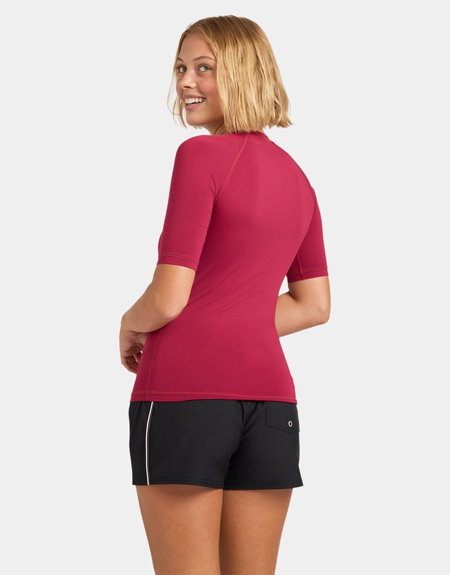 Roxy - Womens Essentials Chest Zip Rashguard
