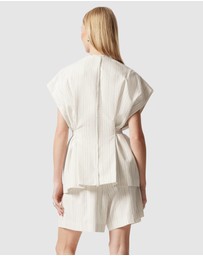 & Other Stories - Raw-Edge Wrap Waistcoat