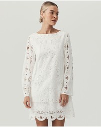 MOS The Label - Nora Embroidery Mini Dress