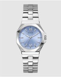 GUESS - Guess Ladies Silver Tone 34mm Analogue Watch