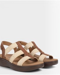 Vionic - Sabrina Flatform Sandal - Hazelnut Suede