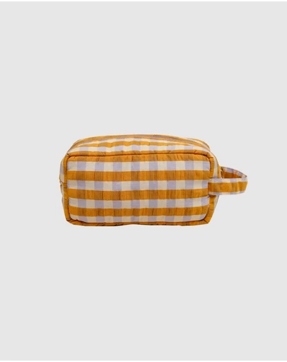 Mosey Me - Mango Seersucker Dopp Kit