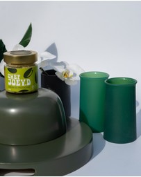 porter green - stegg | silicone unbreakable highball glasses