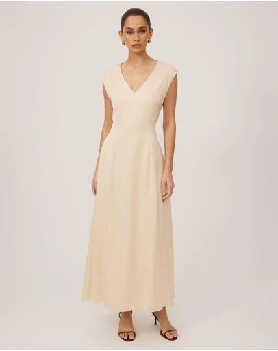 Tussah - V-Neck Midi Dress