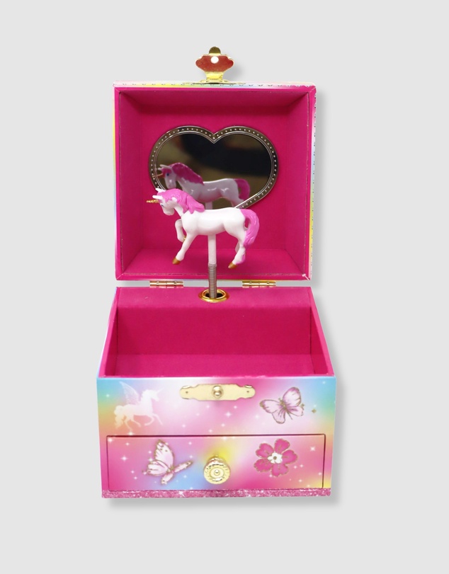 Pink Poppy - Dreamland Unicorn Small Musical Jewellery Box