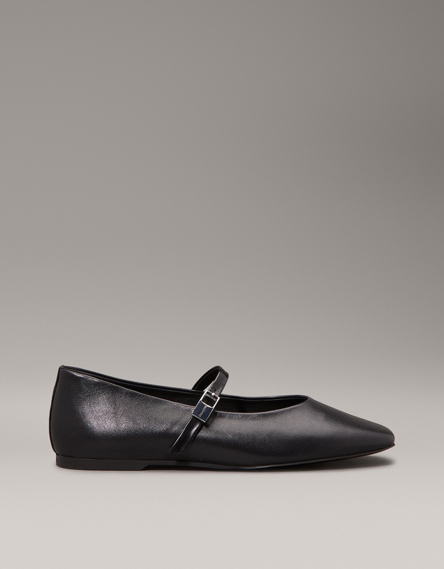 Calvin Klein - Leather Mary Jane Ballerinas