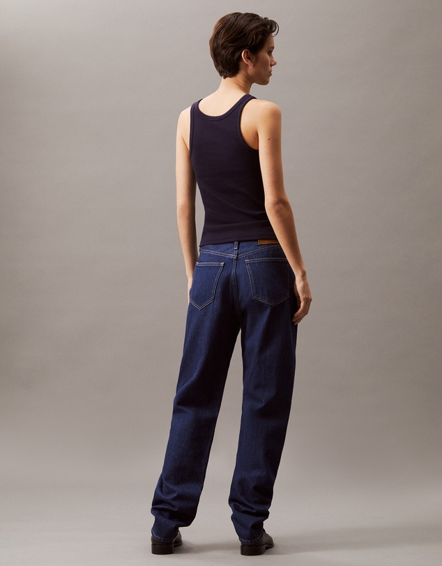 Calvin Klein Jeans - Ribbed Cotton Logo Tank Top