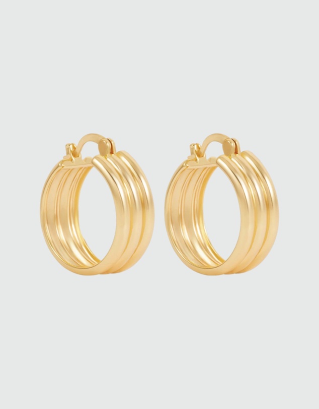 Alana Maria - Tessa Hoop Earrings - Gold