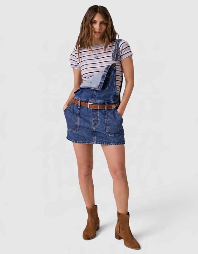 GUESS Jeans - GUESS JEANS Star Embroidered Stripe Slim Top
