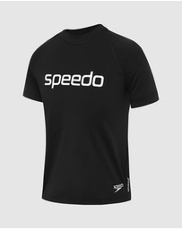 Speedo - Logo Short Sleeve Sun Top - Kids-Teens