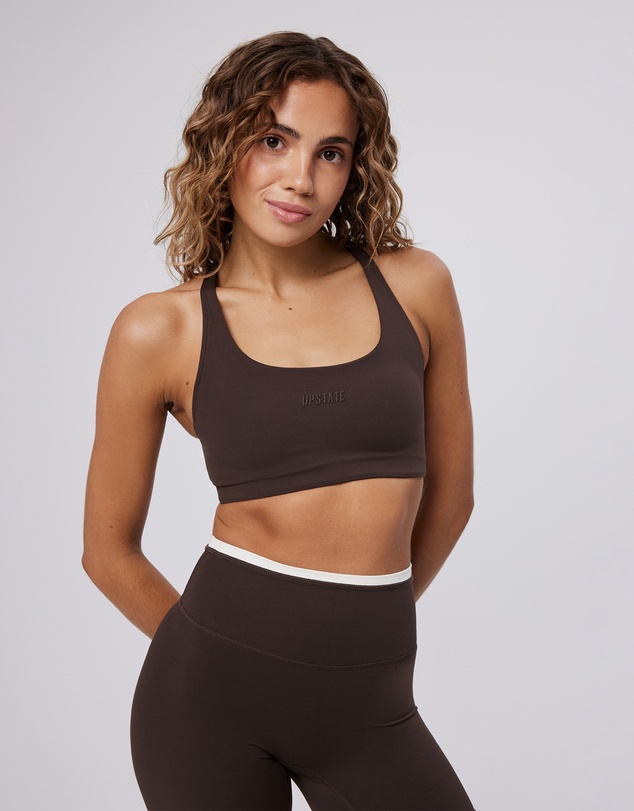 Upstate - Air Sculpt Move Crop - Espresso