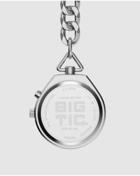 Fossil - Archival Big Tic Silver Tone Analogue-Digital Watch