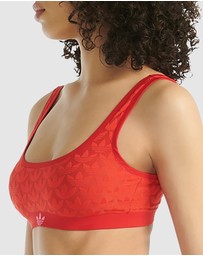 adidas Originals - Microterrot Monogram Comfort Scoop Padded Bralette