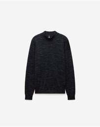 Calibre - Mock Neck Merino Wool Sweater Charcoal