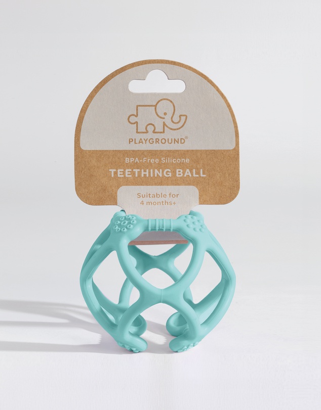 Playground - Silicone Teething Ball - Light Blue
