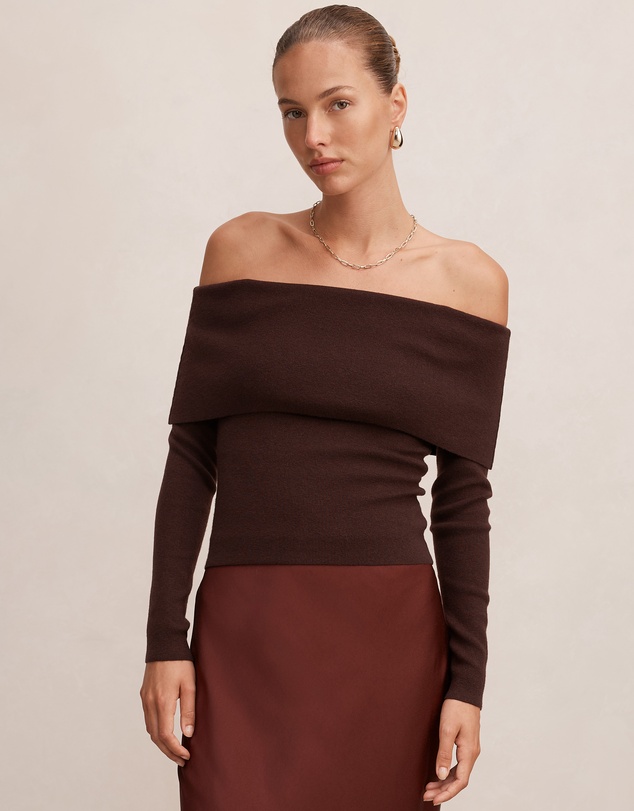 Forever New - Mariella Knitted Bardot Top