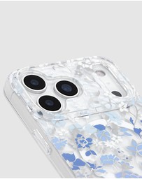 Kate Spade - Kate Spade Flowerbed Blue MagSafe Case for iPhone 17 Pro