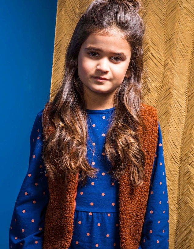 B.Nosy - Long Sleeve Polka Dot Dress - Kids-Teens